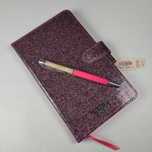 NWT Vintage Victoria's Secret Limited Edition Notebook Journal & Pen Glitter - Picture 4 of 11
